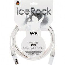 Klotz IRFM0300  микрофонный кабель XLR(F)/XLR(M), 3 м, белый, разъемы Neutrik