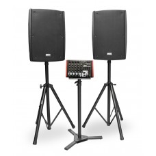 NordFolk MS12 MKII  моб звук комплект, 1200 Вт, 2 х АС + активный микш, MP3, Bluetooth