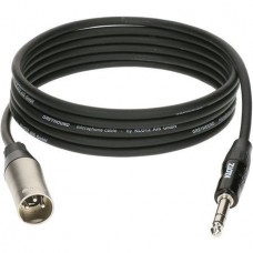 Klotz GRG1MP06.0  GREYHOUND микрофонный кабель XLR(M)/cтерео джек, 6 м, черный, разъемы Klotz