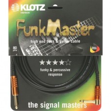 Klotz TM-R0450  FUNKMASTER инструментальный кабель моно джек/угл моно джек, 4,5 м, разъемы Klotz