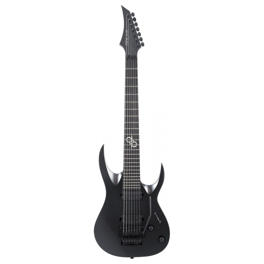 Solar A2.7FRC  7-струнная гитара, HH, Floyd Rose, цвет черный матовый