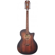 D'Angelico Premier Fulton LS AM  12-стр. электроакуст. гитара, Grand Auditorium, цвет коричневы