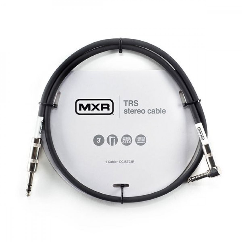 MXR DCIST3R  стерео инструментальный кабель, 0,9 м, прямой и угловой джеки