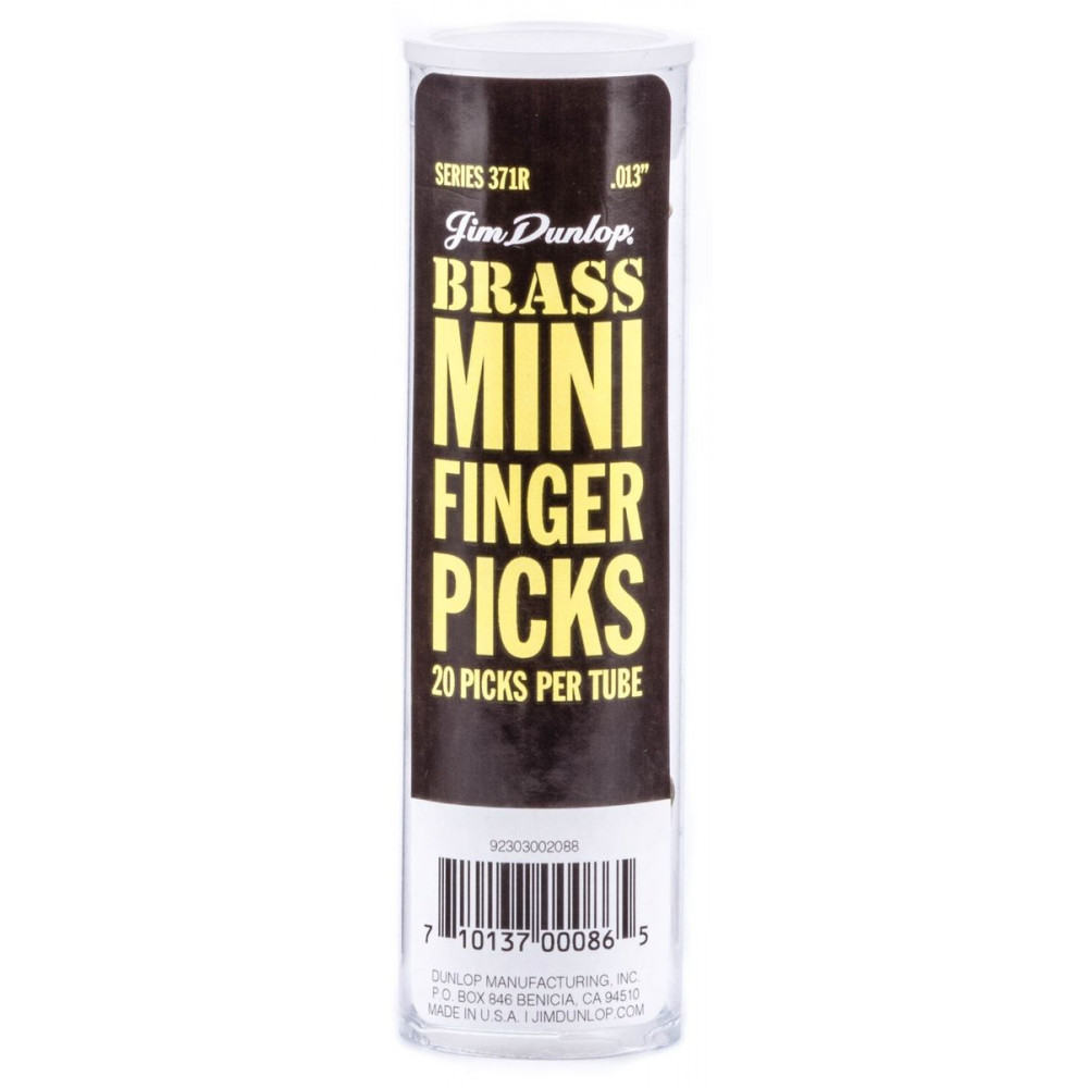 Dunlop 371R013 Brass Fingerpick Mini 20Pack  когти, толщина 0.13 мм, 20 шт.