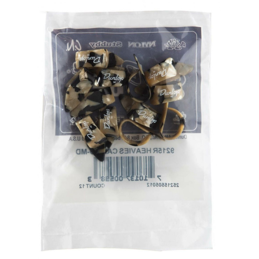 Dunlop 9215R Heavies Calico 12Pack  когти на большой палец, средние, 12 шт.