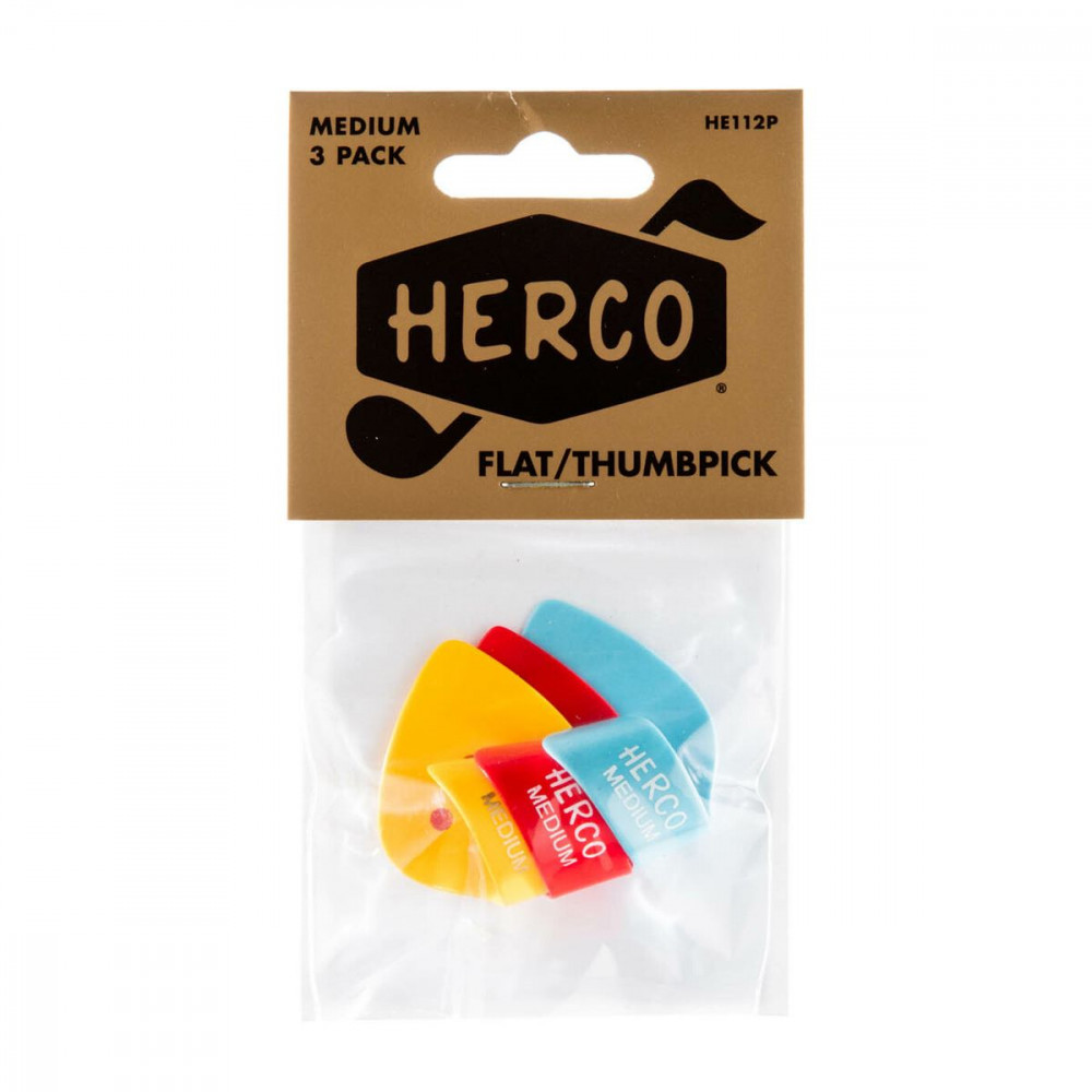 Когти для большого пальца Herco HE112P Thumbpick Medium 3Pack, средние, 3 шт.