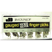Короб с когтями DUNLOP 3020 Nickel Silver Fingerpick Display, 013, 015, 018, 020, 0225, 025 по 20шт