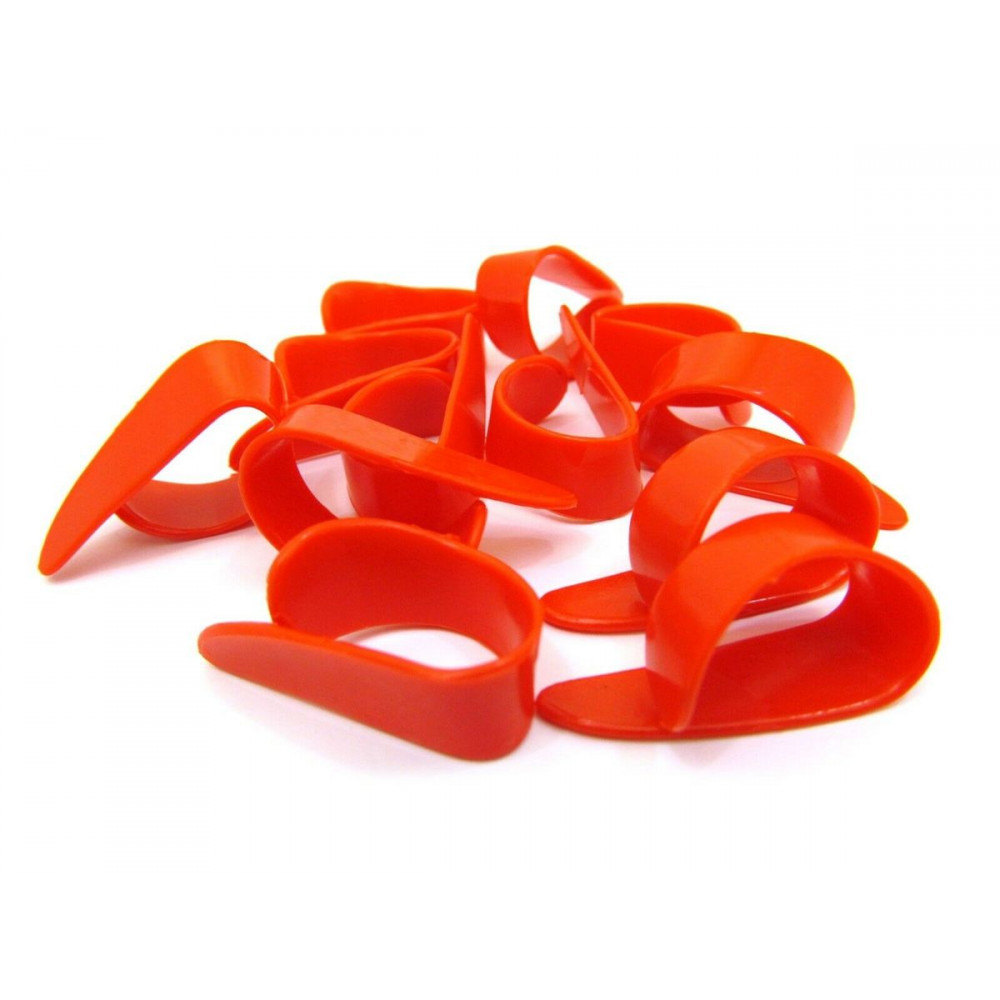 Dunlop 9051R Plastic Thumbpick Red 12Pack  когти на большой палец, очень жесткие, красн, 12 шт.