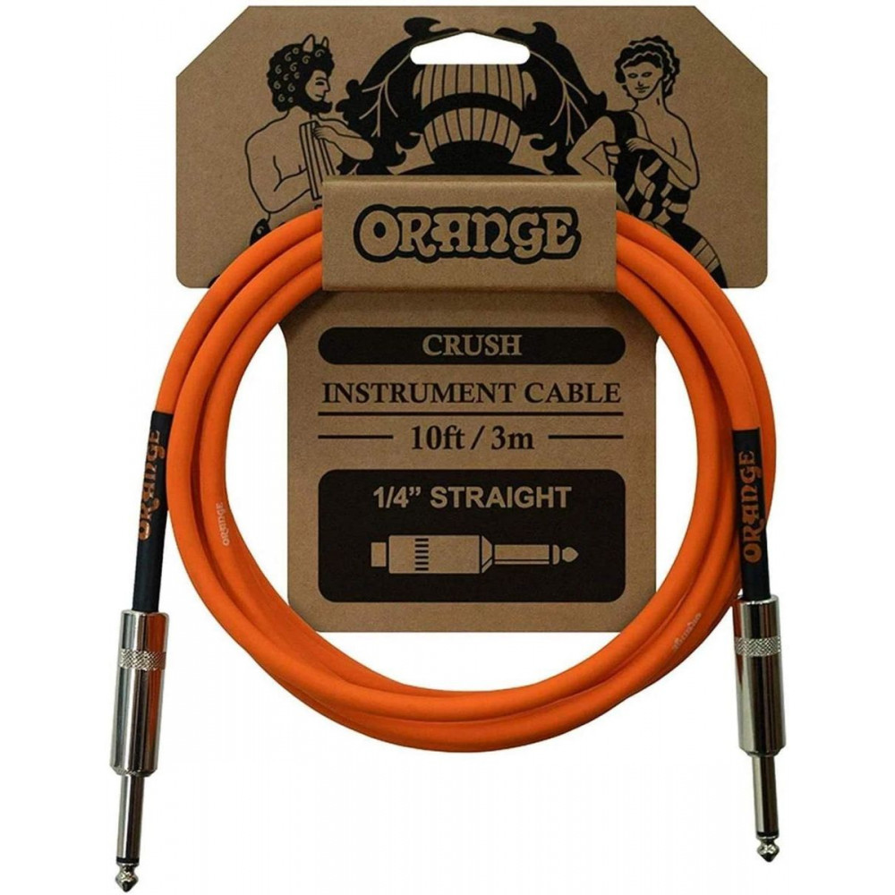 Orange Crush 10ft Straight  кабель инструментальный, 3м, прямой/прямой джек, оранжевый