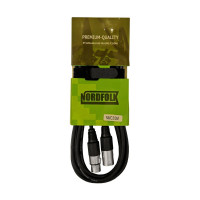 Кабель микрофонный Nordfolk NMC3/1, XLR(F) <=> XLR(M), Ø 6 мм, 1 метр
