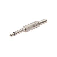 Кабельный разъем Nordfolk NCJ5310, 6.35 мм mono Jack (TS) металл разъем