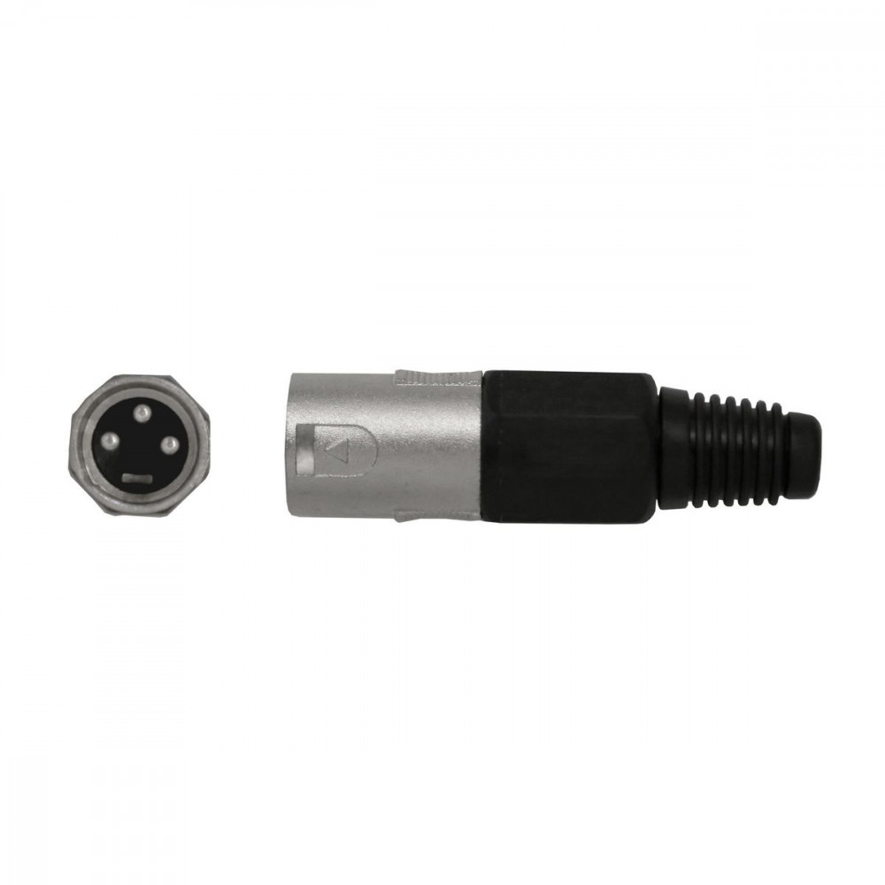 Nordfolk NCX5012  кабельный разъем XLR male, хром, пластиковая крышка