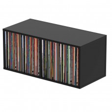 Glorious Record Box Black 230  подставка, система хранения виниловых пластинок 230 шт., цвет чёрный