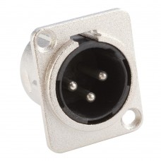 Adam Hall 7838 SALE  разъем XLR папа панельный, металл/пластик