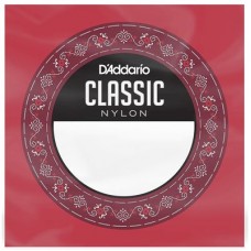 D`Addario J2704  четвертая струна D для класс. гитары, калибр .029 (0.74 мм), нейлон/посеребр.медь