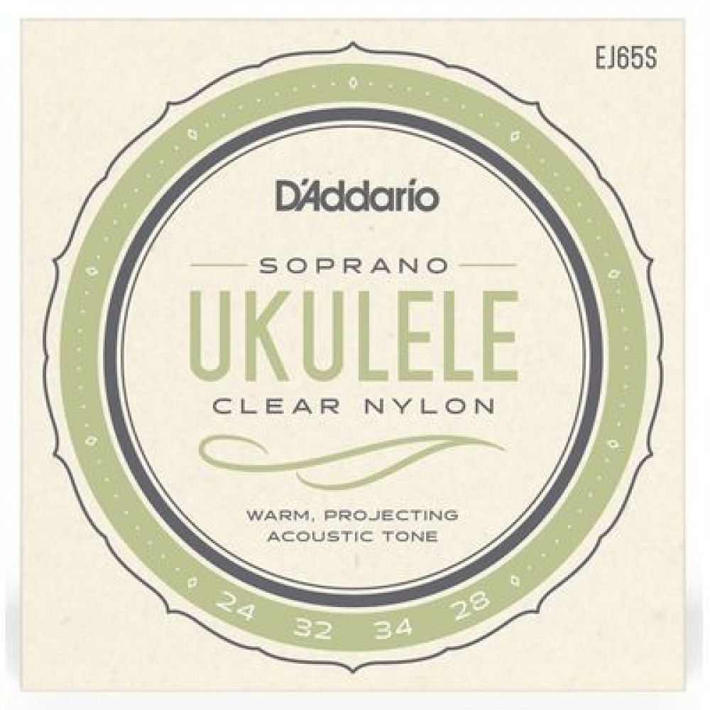 D`Addario EJ65S  струны для укулеле Сопрано Pro Arte, чистый нейлон, 24-32-34-28