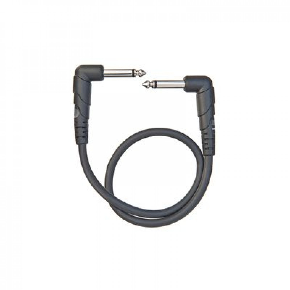 D`Addario PW-CGTPRA-01  шнур Custom,  jack-jack, угловые, 30см