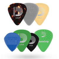 Набор медиаторов D'ADDARIO 1XVP4-5, ассорти из разных серий, толщина Medium, 7 шт.
