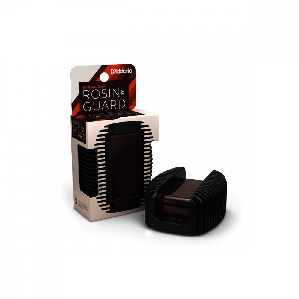 D`Addario DRGBK-VR300  канифоль для скрипки VR300 Natural Dark Rosin с резиновым футляром на магните