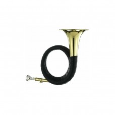 Gebr.Stolze HH-E100G  охотничий рожок, латунь, раструб 77 мм, золотой лак