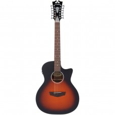 D'Angelico Premier Fulton LS SVS  12-стр. электроакуст. гитара, Grand Auditorium, цвет санберст