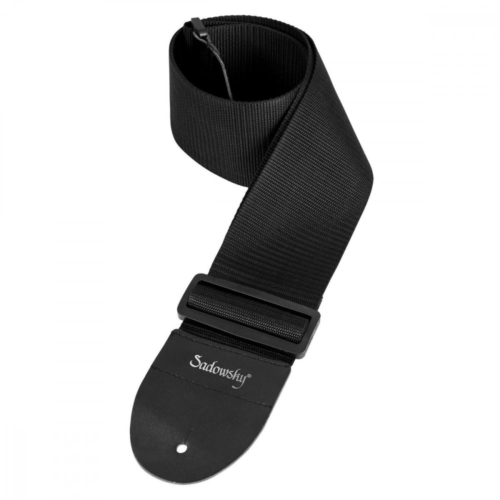 Rockstrap RST NB SADOWSKY B  ремень для бас гитары, лого Sadowsky, 80 мм, чёрный