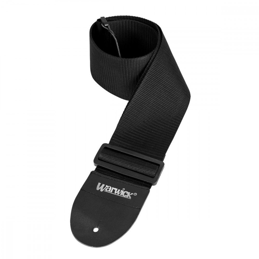 Rockstrap RST NB WARWICK B  ремень для бас гитары, лого Warwick, 80 мм, чёрный
