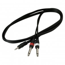 Rockcable RCL 20912 D4  шнур мини джек стерео - 2 х джек, 1,5 м