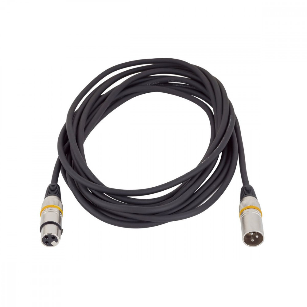 Rockcable RCL 30355 D7  Микрофонный кабель XLR(M) XLR( F) 5 м Металл. корп.