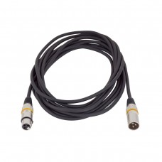 Rockcable RCL 30355 D7  Микрофонный кабель XLR(M) XLR( F) 5 м Металл. корп.