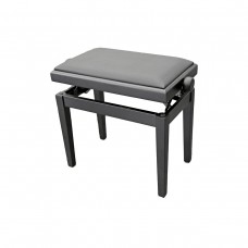 Hidrau X24 Black Mat  банкетка, черная матовая, сидение черная экокожа 