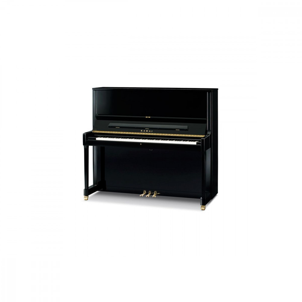 Kawai K600 M/PEP  акустическое пианино, банкетка в комплекте, высота 134 см цвет черный полированный