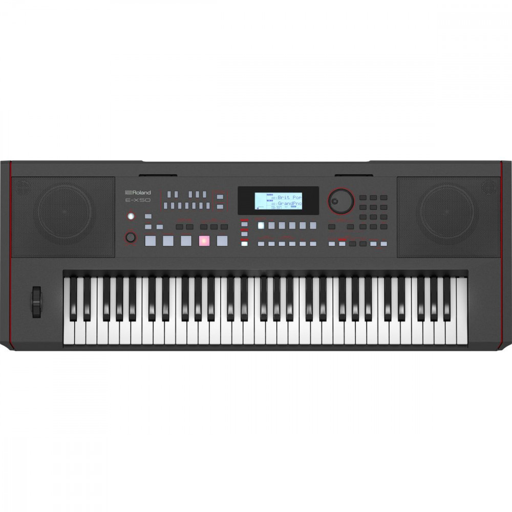 Roland E-X50  синтезатор с автоаккомпанементом, 61 клавиша, 256 полифония, 300 стилей, 707 темб