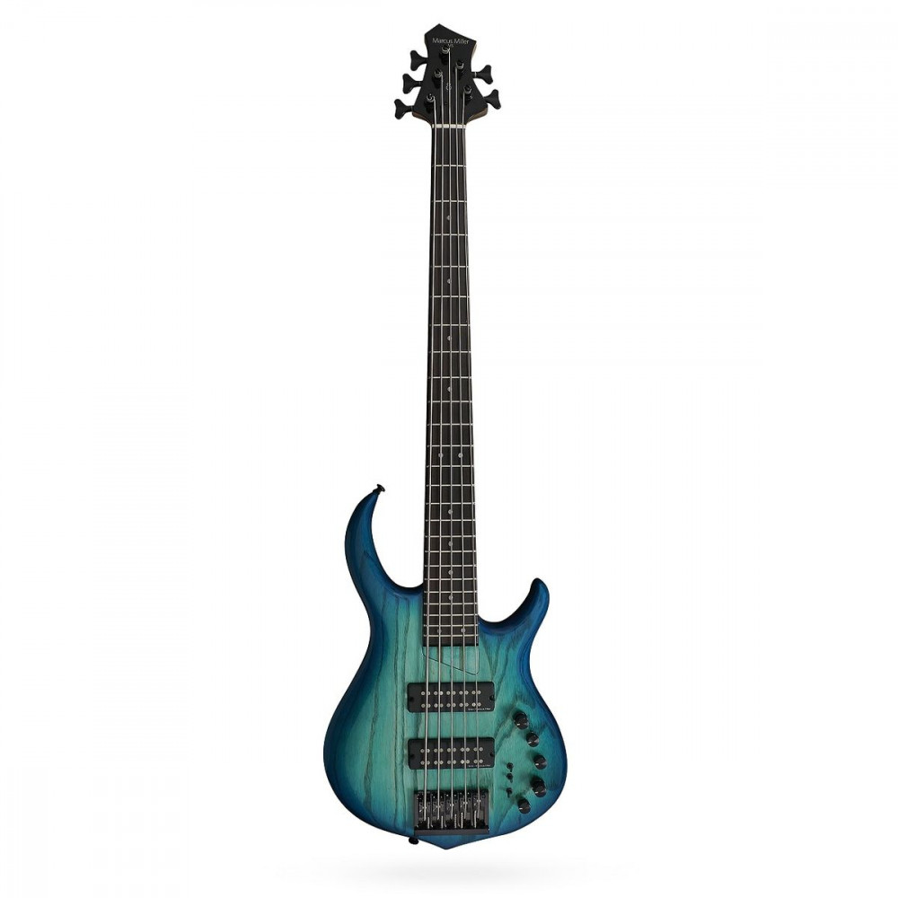 Sire M5 Swamp Ash-5 TBL  5-струнная бас-гитара, HH, активная электроника, цвет голубой