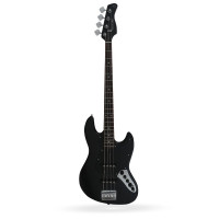 Бас-гитара SIRE V3-4 BKS, форма Jazz Bass, активная электроника, цвет черный матовый