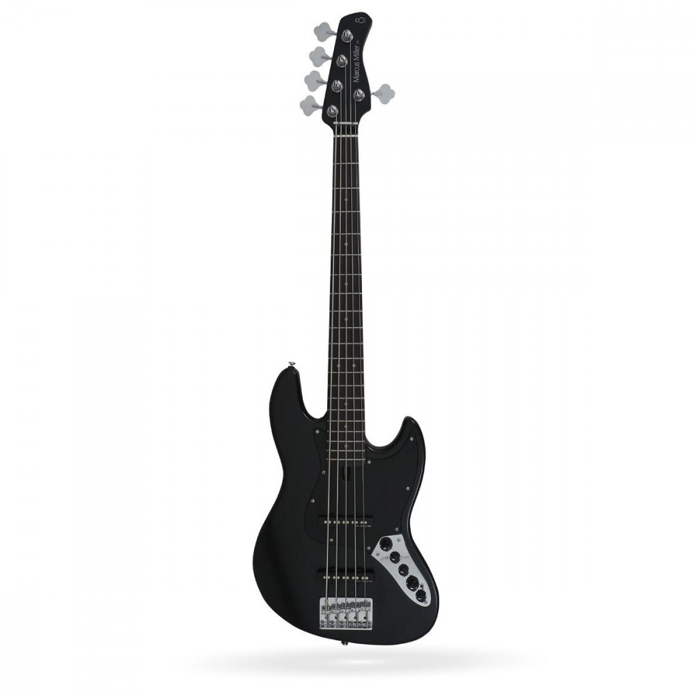 Sire V3-5 BKS  5-струнная бас-гитара, форма Jazz Bass, активная электроника, цвет черный матовый
