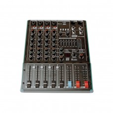 NordFolk NFX-4USB  микш пульт, 4 микр/лин,1 стер USB, DSP, MP3 плеер, Bluetooth