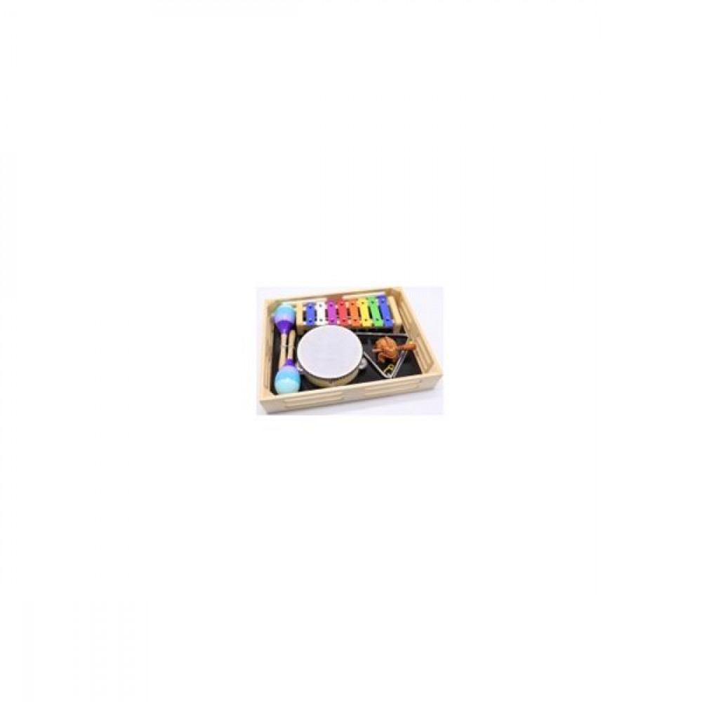 Wisemann WPP 013107  Перкуссионный набор: мараркасы, тамбурин, ксилофон, треугольник, sound block