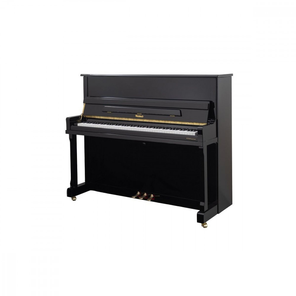 Weinbach 120 Z3 0801  пианино, высота 120 см, цвет черный, полированное, золотая фурнитура