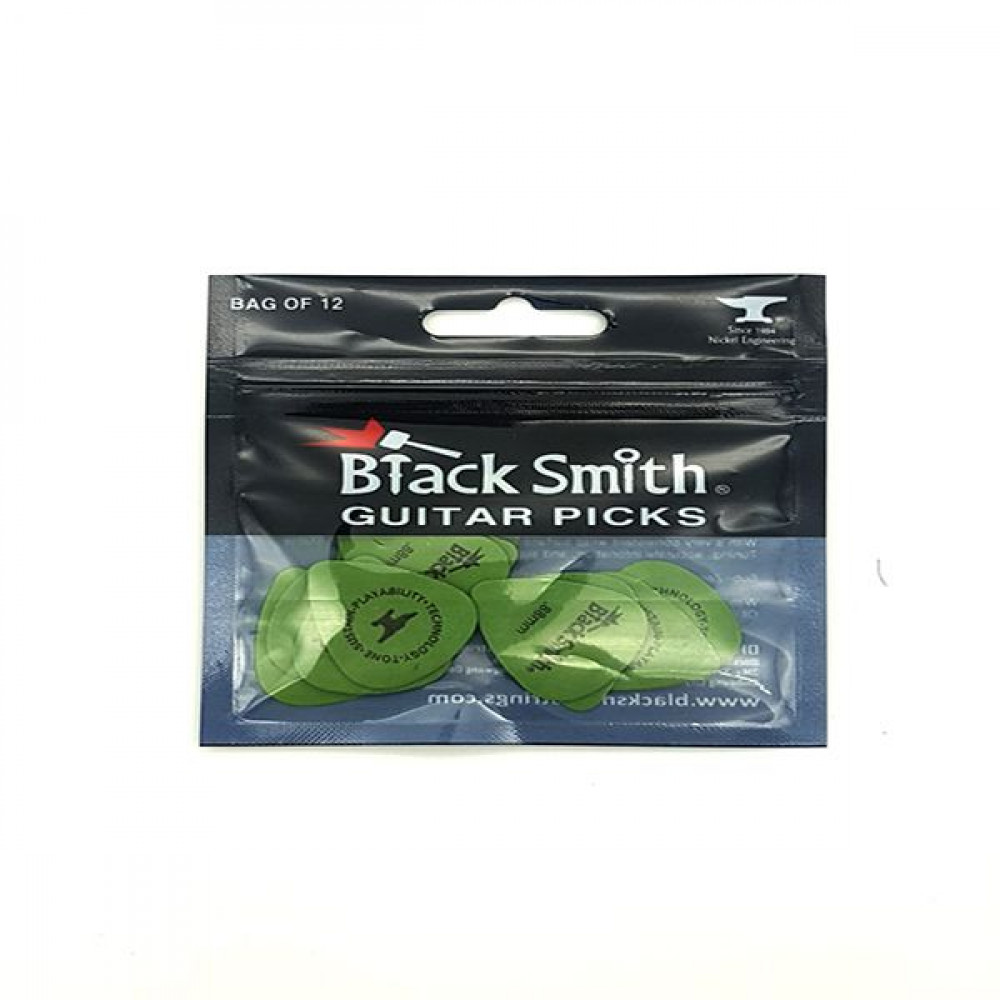 Медиаторы BLACKSMITH Standard Picks SDP088GN-MH Medium Heavy 0.88mm Green, delrin, 0.88 мм, 12 шт