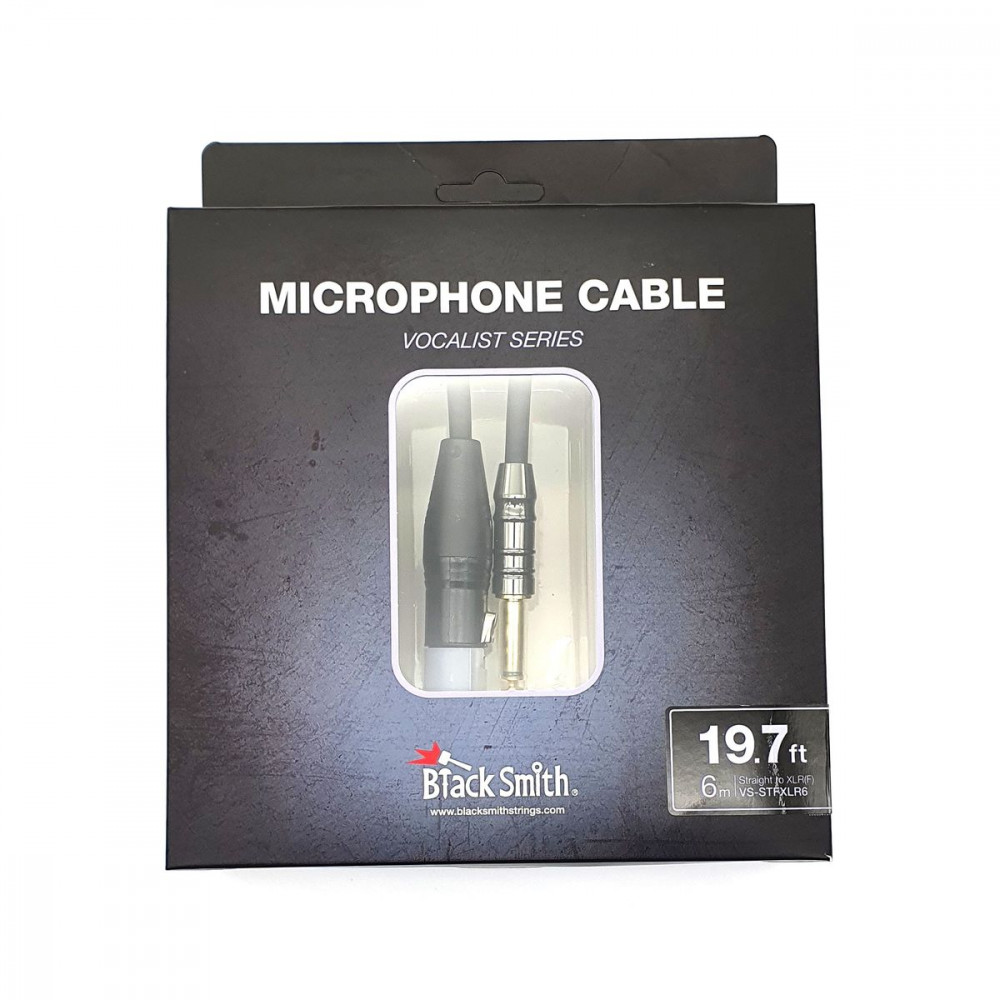 BlackSmith Microphone Cable Vocalist Series 19.7ft VS-STFXLR6  микр кабель, 6 м, Jack/XLR мама