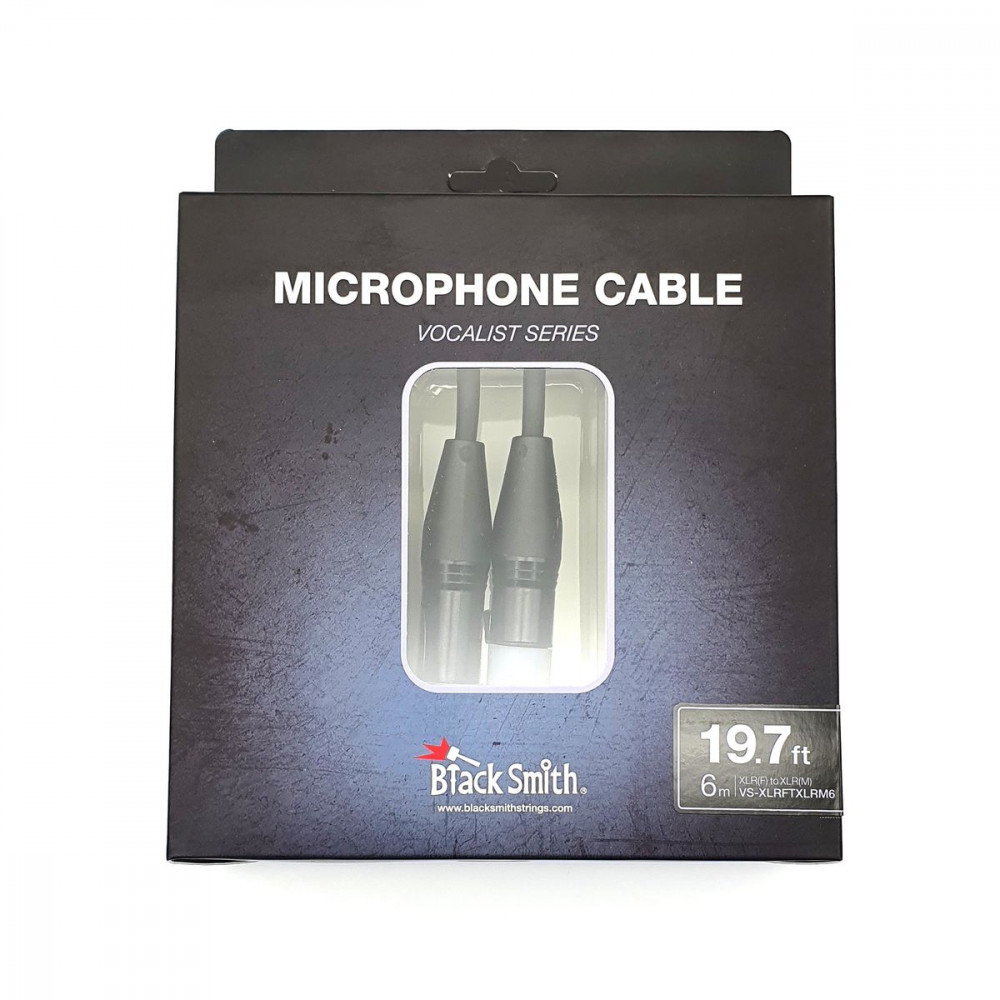 BlackSmith Microphone Cable Vocalist Series 19.7ft VS-XLRFTXLRM6  микр кабель, 6 м,XLR мама/XLR папа