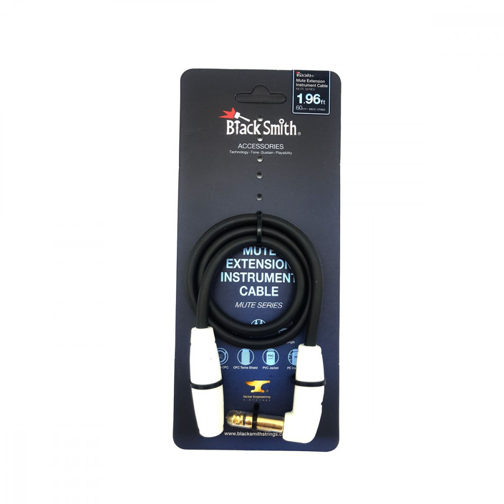 BlackSmith Mute Extension Instrument Cable 1.96ft MEIC-STA60  кабель, 60 см,Jack мама/угл Jack, mute