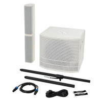 Мобильный акустический компл DB TECHNOLOGIES ES503 WHITE, 1000 Вт, 2 топа + 1 активный сабвуфер, DSP