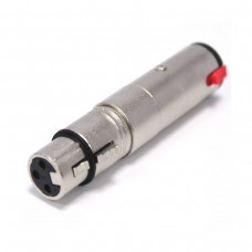 NordFolk NCA5125  переходник XLR female <=> 6.3 мм stereo Jack (TRS) female, металл