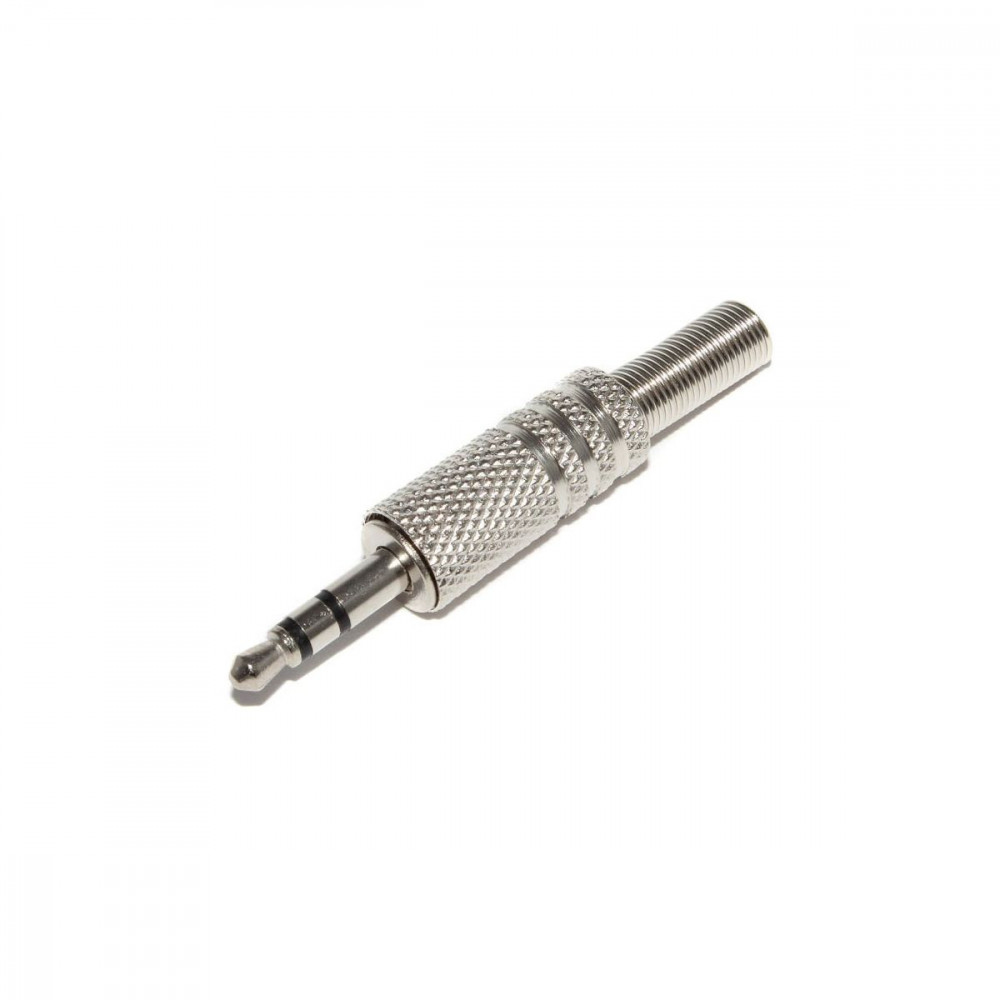 Nordfolk NCJ5289  разъем стерео 3,5 мм mini jack под кабель Ø 4-5 мм, металл,