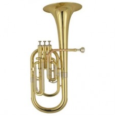 Gebr.Stolze AH-E100G  Альт Eb, 3 помпы из нерж. стали, 11.8/205мм, корпус латунь, золотой лак