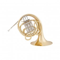 Gebr.Stolze FH-E110G  Одинарная валторна Bb, 3 вентиля, латунь, 11.8/320мм, золотой лак