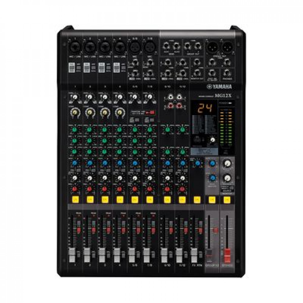 Микшерный пульт,12 канал YAMAHA MG12X, 6микр/4 стер.лин.1AUX, 1гр, DSP