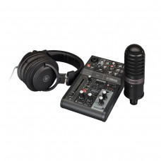 Yamaha AG03MK2 Black LSPK  комплексный пакет AG03MK2+YCM01- конд микр+YH-MT1- наушники